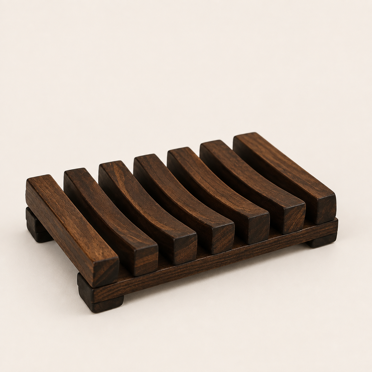 Pack 3 Jaboneras de Madera Oscura